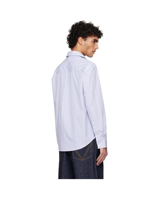 Burberry White Riordan Script Shirt for men