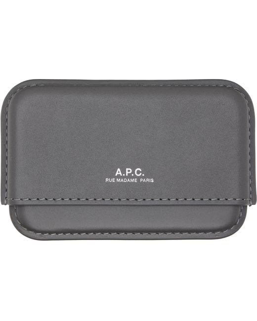 A.P.C. Black Magna Carta Card Holder for men