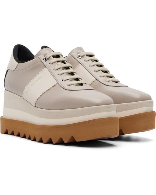 Stella McCartney White Sneakelyse Grainy Eco Alter Mat Sneakers