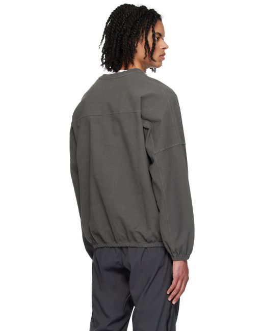 GR10K Black Paneled Sweatshirt for men