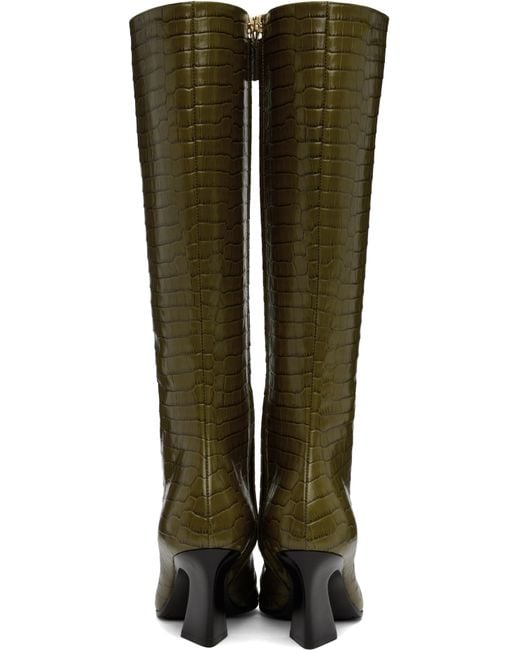 Bottega Veneta Green Lewis Tall Boots