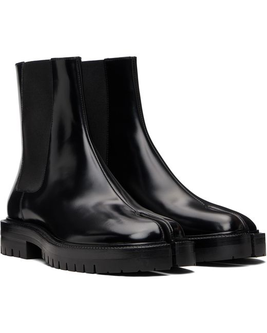 Maison Margiela Black Tabi Chelsea Boots