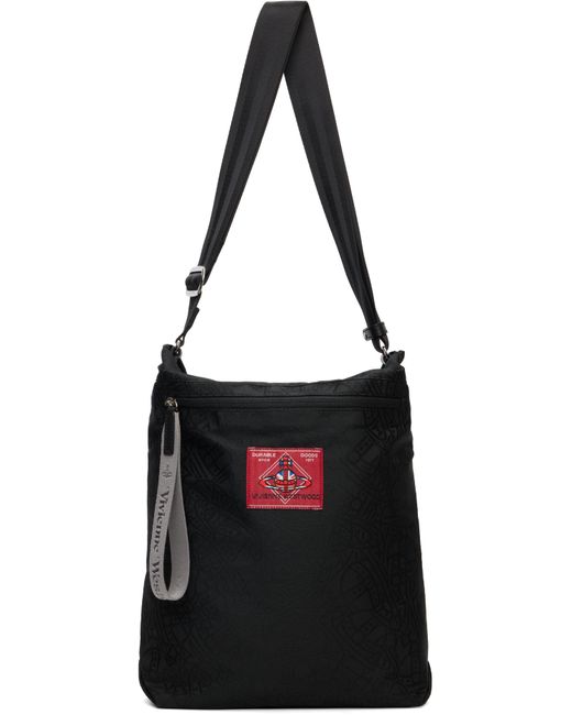 Vivienne Westwood Black Tangled Orb Jacquard Luke Pouch for men