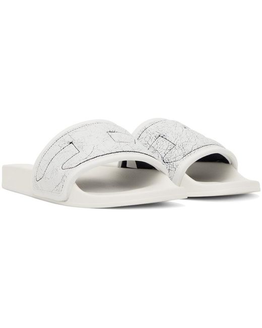 DIESEL Black White Sa-mayemi Puf X Sandals for men