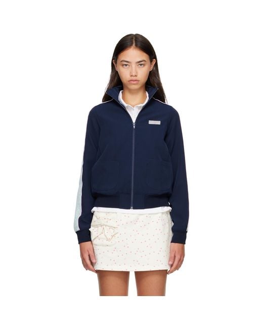 Sandy Liang Blue Lia Jacket