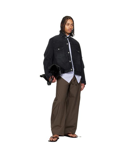 Sacai Blue Faded Denim Jacket for men