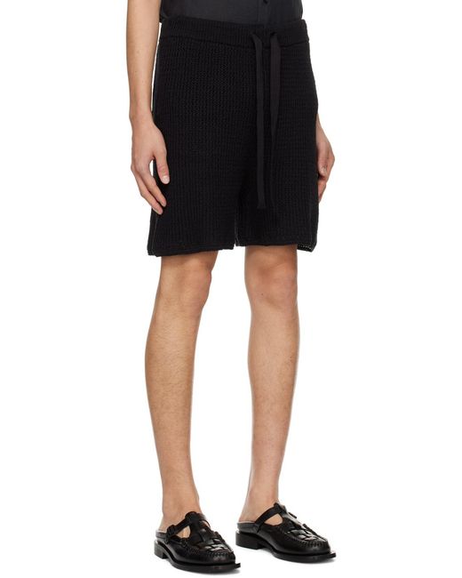 Short Noir À Cordon Coulissant Commas pour homme en coloris Black