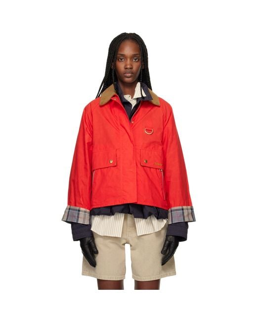 Barbour Red Mackworth Casual Jacket