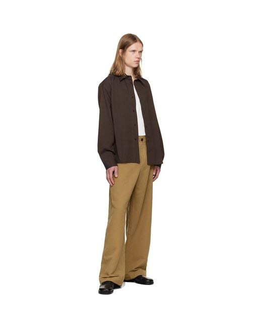 Studio Nicholson Natural Minard Trousers for men