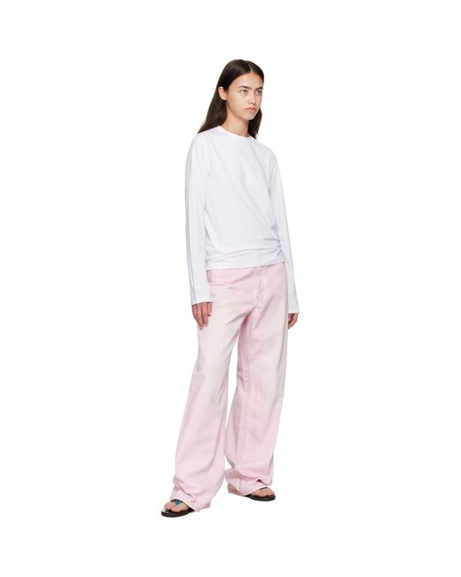 Acne Multicolor Long Sleeve Regular Fit T-Shirt