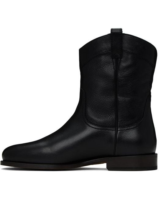 Lemaire Black New Western Chelsea Boots for men