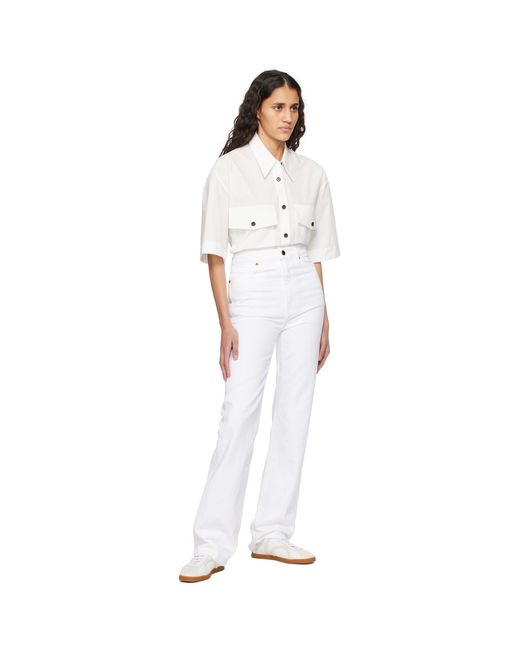 Khaite White 'the Danielle' Jeans