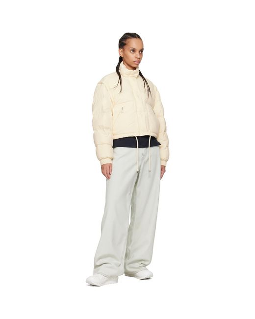 Moncler Natural Off- Selle 2-In-1 Short Down Jacket