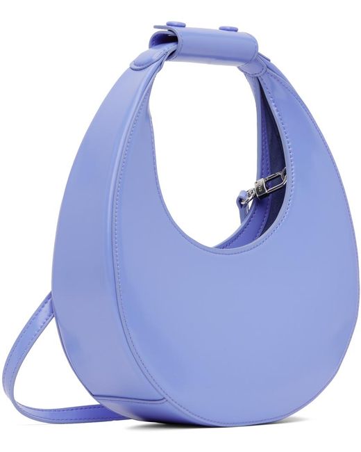 Staud Blue Mini Moon Bag