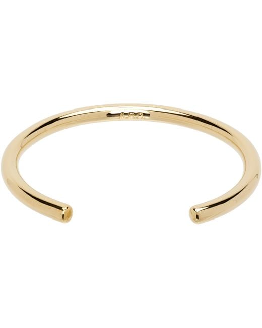 A.P.C. Black Jonc Circle Bracelet for men