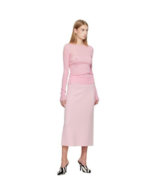 Khaite Pink Mosi Sweater