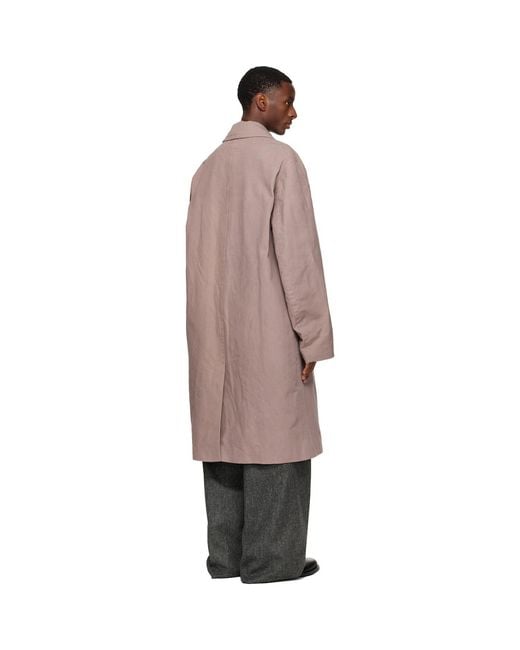 Dries Van Noten Black Floral Coat for men