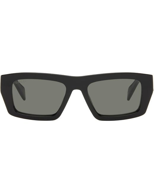 Gucci Black Institutional Logo Sunglasses for men