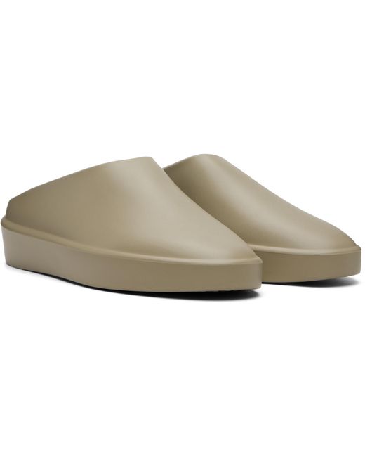 Fear Of God Gray Khaki Essentials California 1.0 Mule Loafers for men