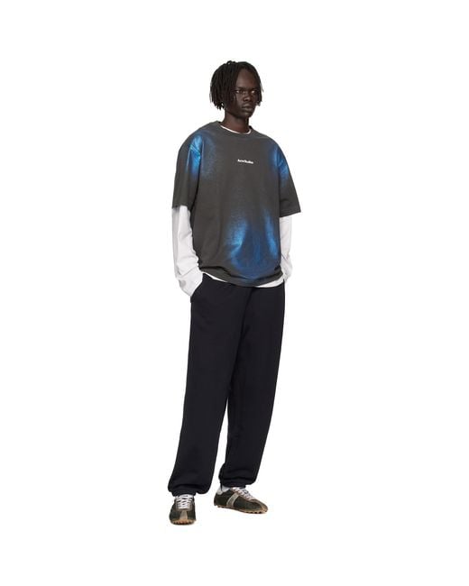 Acne Black Cotton Sweatpants for men