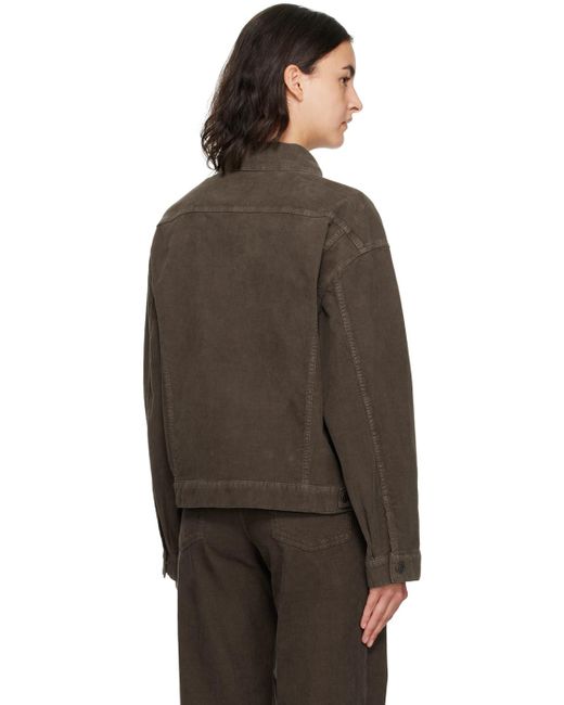The Row Black Brown Ness Jacket