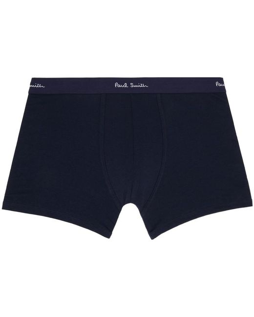 Paul Smith Blue Three-pack Navy Long Boxer Briefs for men