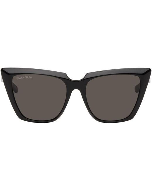 Balenciaga Black Cateye Sunglasses Lyst