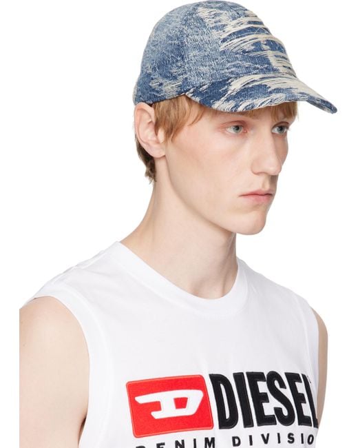 DIESEL White C-Assidy Cap for men