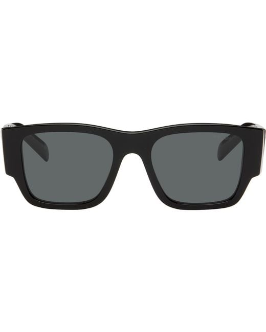 Prada Black Triangle Logo Sunglasses for men