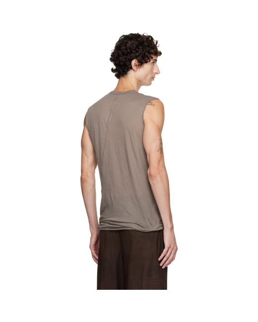 Rick Owens Brown Tower Basic Sl Tank Top for men