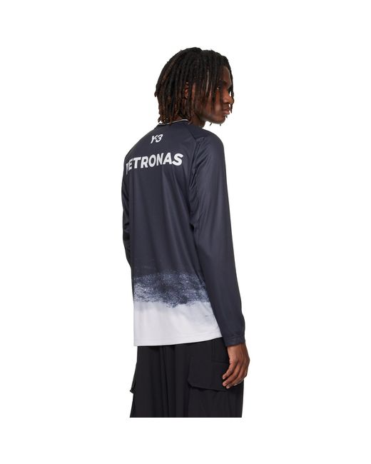 Y-3 Black Mercedes-Amg F1 Edition Mechanics Jersey T-Shirt for men