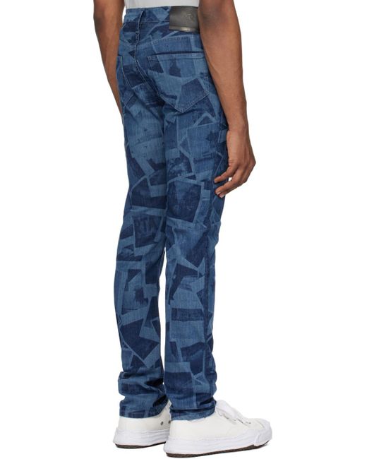 RTA Blue Slim Jeans for men