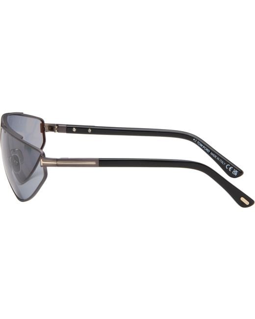 Tom Ford Gray Gunmetal Parker Sunglasses for men
