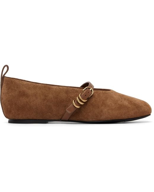Rag & Bone Black Tan Spire Suede Mary Jane Flats