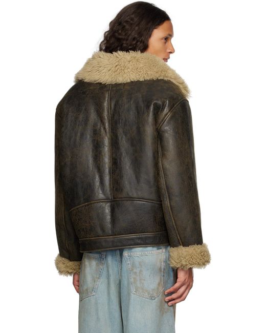 Pin on Leather jacket men style