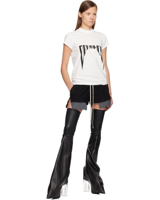 Rick Owens Black Off- Concordians Small Level T-Shirt