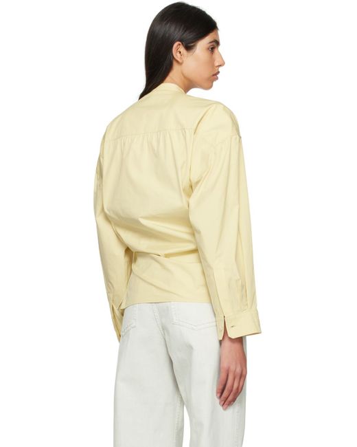 Lemaire Natural Yellow Twisted Shirt