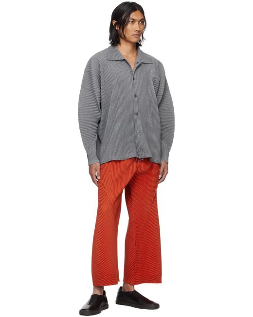 Pantalon plissé bottoms 2 Homme Plissé Issey Miyake pour homme en coloris Red