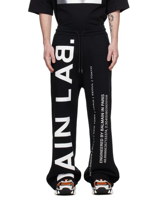 Pantalon de survêtement noir - main lab Balmain pour homme en coloris Black