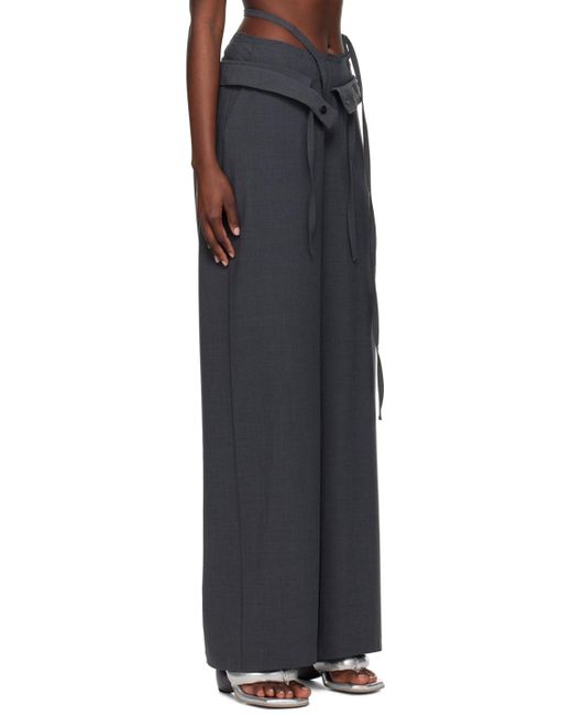 Pantalon gris exclusif à ssense OTTOLINGER en coloris Black