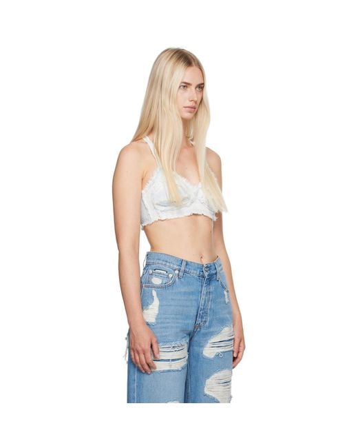 Eytys Blue Arie Denim Tank Top