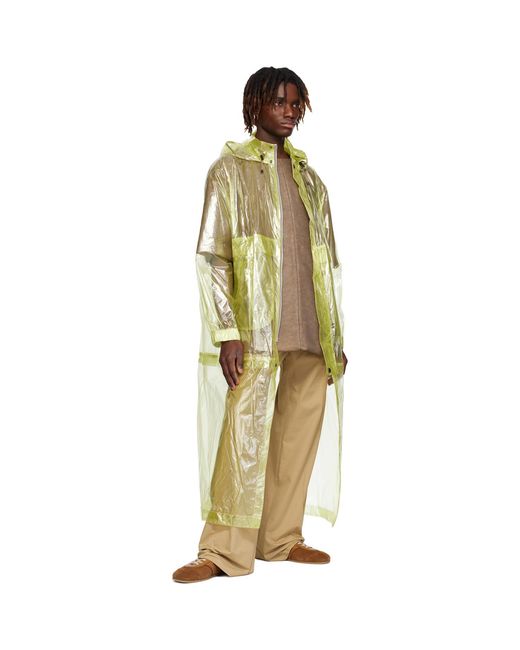 Dries Van Noten Multicolor Sheer Taffeta Coat for men