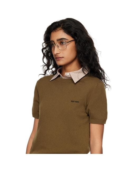 Miu Miu Black Square Glasses