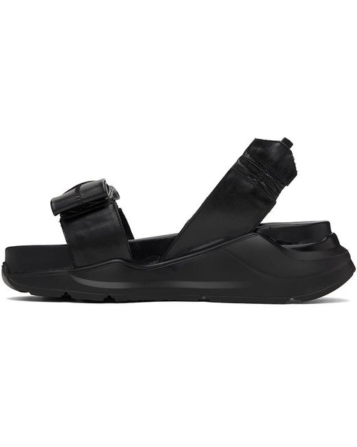 Sandales noires à semelle épaisse Toga en coloris Black