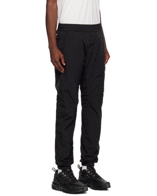 C P Company Black Drawstring Sweatpants for men