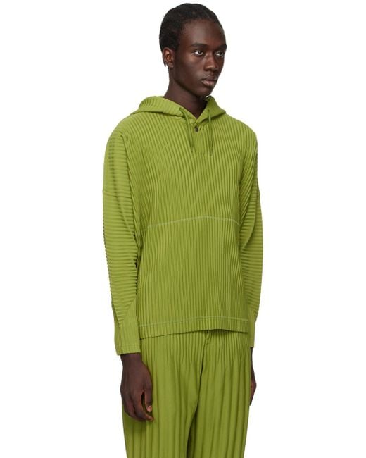 Homme Plissé Issey Miyake Homme Plissé Issey Miyake Green Monthly Color December Hoodie for men