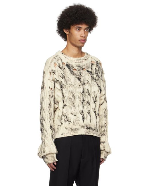 Egonlab Natural Off- Oversized Sweater for men