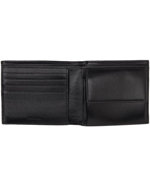 Balenciaga Black Square Folded Wallet for men