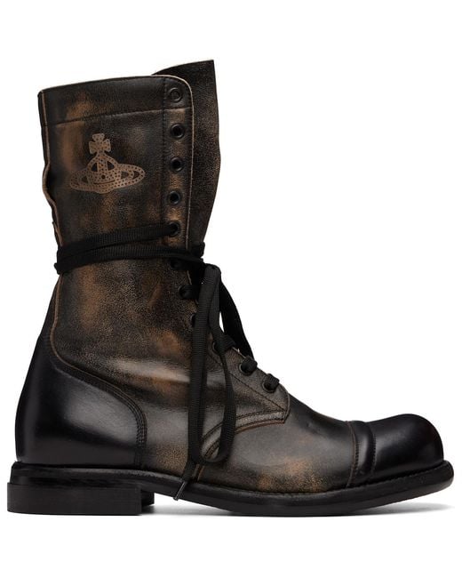 Vivienne Westwood Black Parachute Boots for men