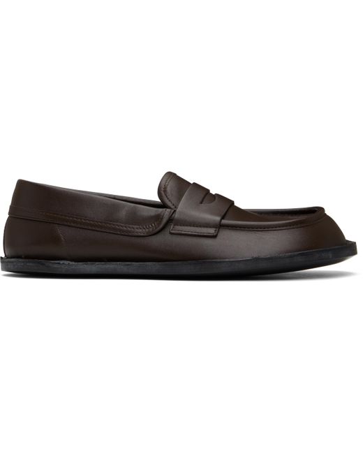 メンズ Moschino ブラウン Desert College ローファー Black